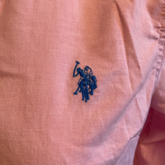 LAST CHANCE! American Polo Association Pink Button-Down Shirt - Picture 4 of 7